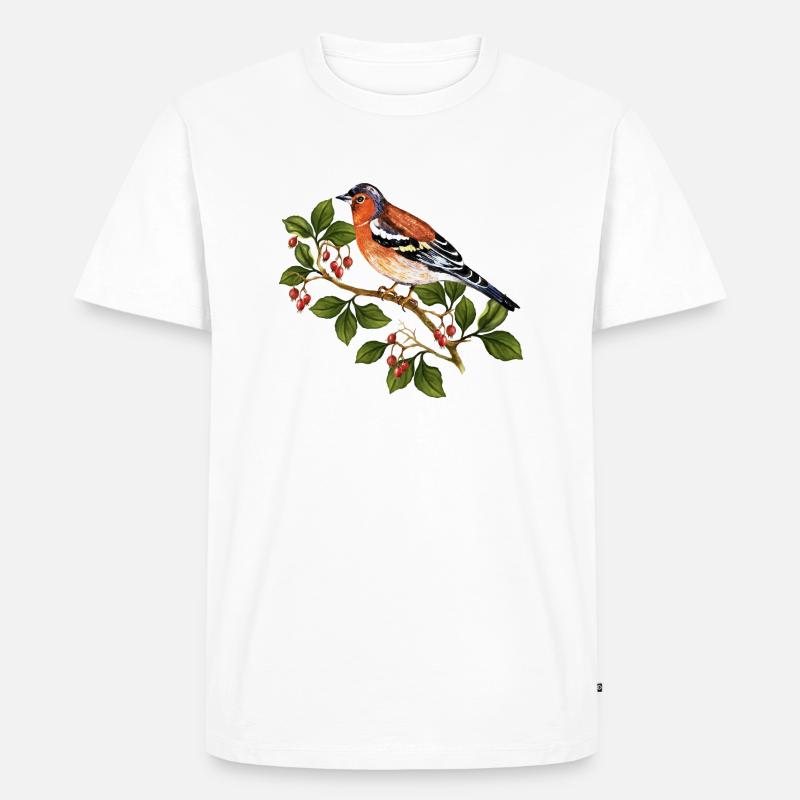 Vogel - Männer Premium Bio T-Shirt - Weiß