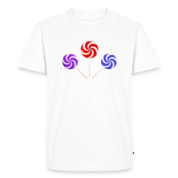 Sucette - T-shirt Premium bio Homme - blanc - Devant - Nico (187cm)
