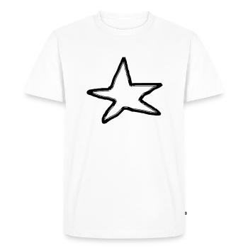 Stars Glitter Starlet Vector Drawn 1 - Men's Premium Organic T-Shirt - white - Front - Nico (187cm)