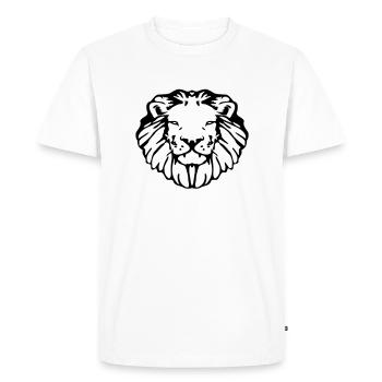 Lion's head - Men's Premium Organic T-Shirt - white - Front - Nico (187cm)