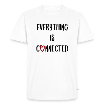 everything is connected love connection relationship - Men's Premium Organic T-Shirt - white - Front - Nico (187cm)