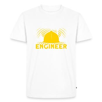Favorite Engineer Father Engineer Father - Men's Premium Organic T-Shirt - white - Front - Nico (187cm)