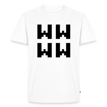 WWWW | LOL Japanese Internet Slang - Men's Premium Organic T-Shirt - white - Front - Nico (187cm)