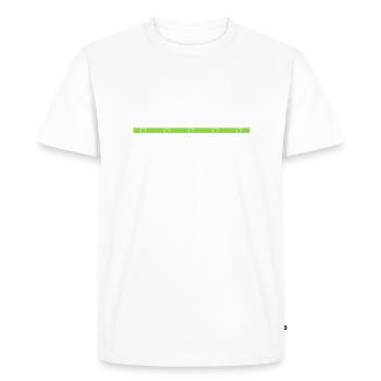 amour marteau-piqueur bûcheron maçon - T-shirt Premium bio Homme - blanc - Devant - Nico (187cm)