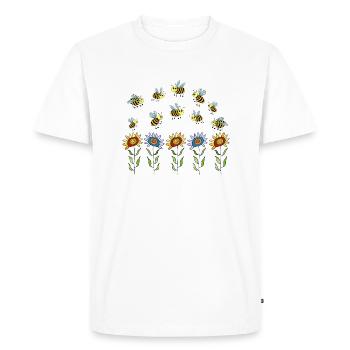 Insectes - T-shirt Premium bio Homme - blanc - Devant - Nico (187cm)