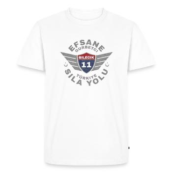 Bilecik - Men's Premium Organic T-Shirt - white - Front - Nico (187cm)