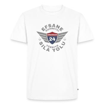 Erzincan - Men's Premium Organic T-Shirt - white - Front - Nico (187cm)