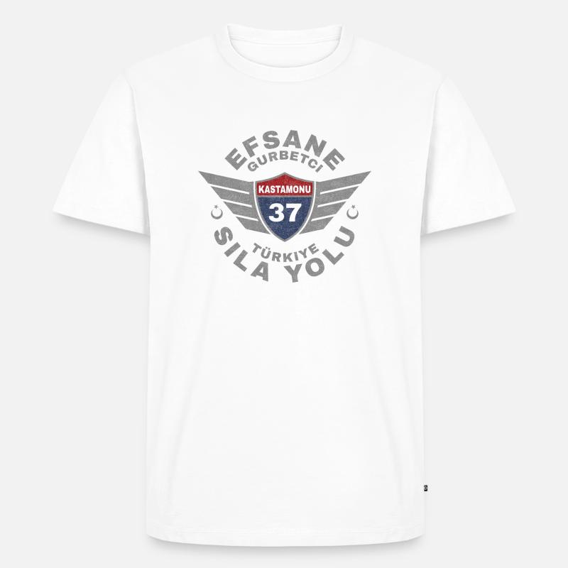 Kastamonu - Männer Premium Bio T-Shirt - Weiß