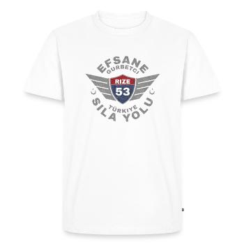 Rize - Men's Premium Organic T-Shirt - white - Front - Nico (187cm)
