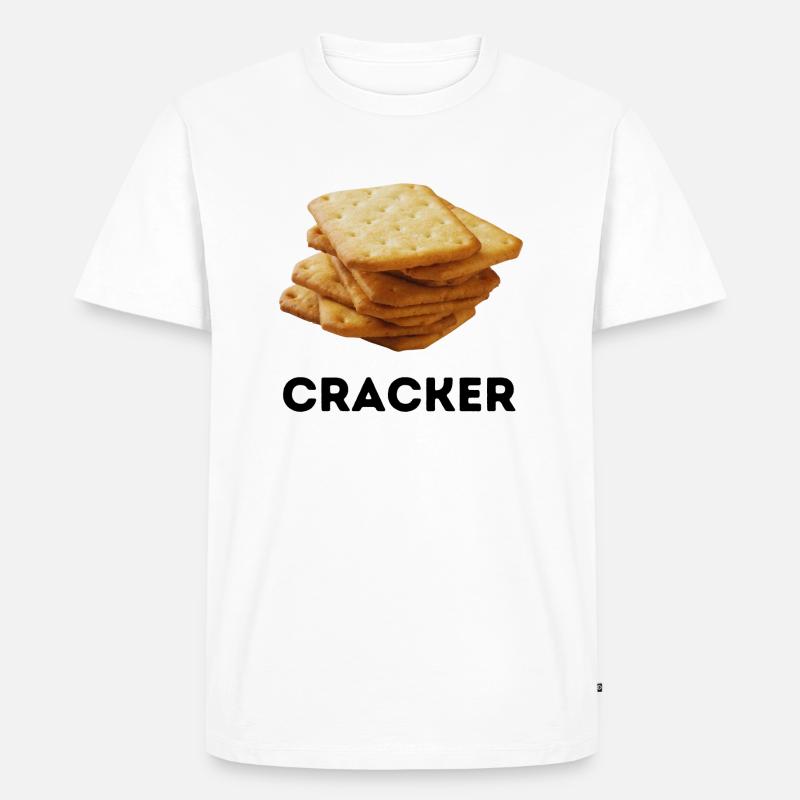 CRACKER - Männer Premium Bio T-Shirt - Weiß
