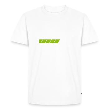 shape en chargement cadeau blague muscu humour - T-shirt Premium bio Homme - blanc - Devant - Nico (187cm)