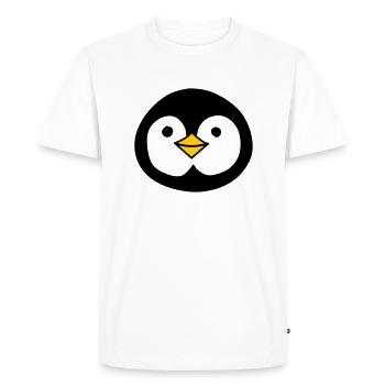 Pingouin mignon - T-shirt Premium bio Homme - blanc - Devant - Nico (187cm)