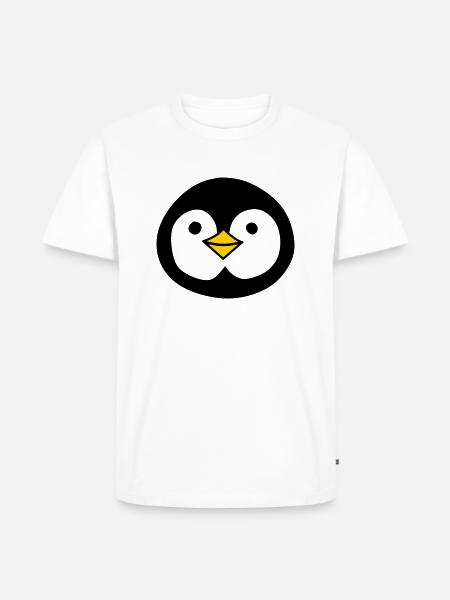 Pingouin mignon - T-shirt Premium bio Homme - blanc