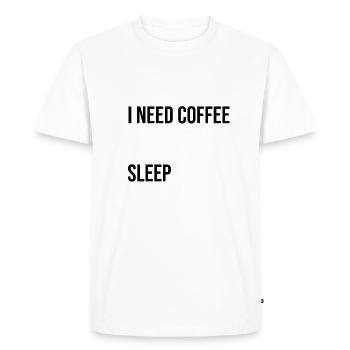 IfAwake - Men's Premium Organic T-Shirt - white - Front - Nico (187cm)