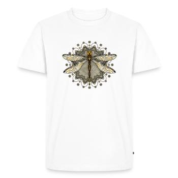 Libellule - T-shirt Premium bio Homme - blanc - Devant - Nico (187cm)