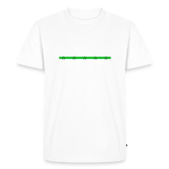 plombier marteau-piqueur charpentier citations tshirts - T-shirt Premium bio Homme - blanc - Devant - Nico (187cm)
