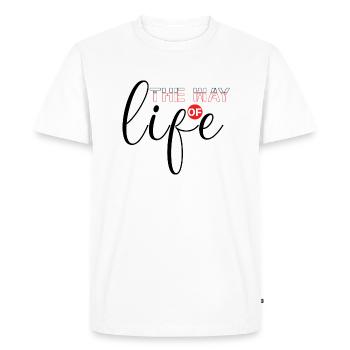 the way of life - T-shirt Premium bio Homme - blanc - Devant - Nico (187cm)