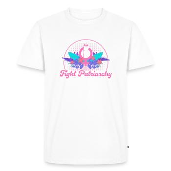 Ermächtigung Gleichberechtigung der Geschlechter F - Männer Premium Bio T-Shirt - Weiß - Vorne - Nico (187cm)