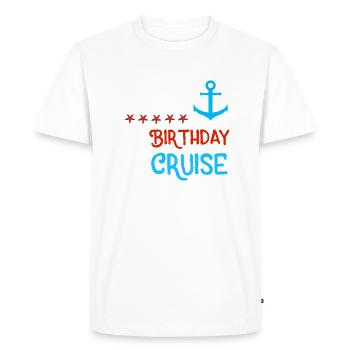 Birthday Cruise 2023 Gift Cruise - Men's Premium Organic T-Shirt - white - Front - Nico (187cm)