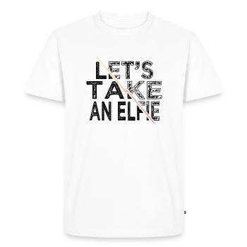 Geek Cute Beach Cool Bedroom Computer Gift Idea - Men's Premium Organic T-Shirt - white - Front - Nico (187cm)