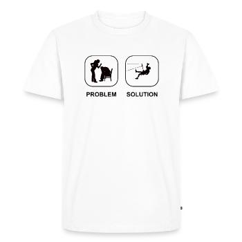 Escalade Alpinisme Alpinistes Alpinisme Escalade - T-shirt Premium bio Homme - blanc - Devant - Nico (187cm)