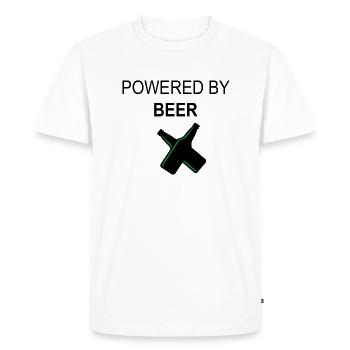 Beer Beer Wine Vino Party - Men's Premium Organic T-Shirt - white - Front - Nico (187cm)