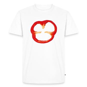 paprika - T-shirt Premium bio Homme - blanc - Devant - Nico (187cm)