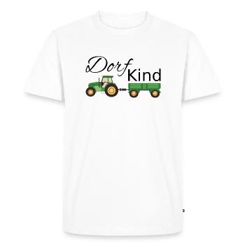 Dorfking Tractor in Green - Men's Premium Organic T-Shirt - white - Front - Nico (187cm)