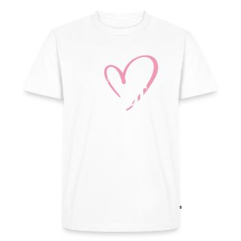 Épouse de l’équipe - T-shirt Premium bio Homme - blanc - Devant - Nico (187cm)
