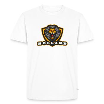 Hollande, le lion hollandais - T-shirt Premium bio Homme - blanc - Devant - Nico (187cm)