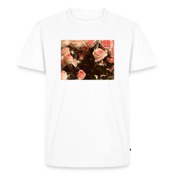 Fleurs pour femmes - T-shirt Premium bio Homme - blanc - Devant - Nico (187cm)