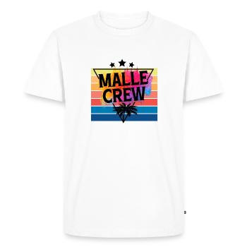 Vintage Mallorca Crew - T-shirt Premium bio Homme - blanc - Devant - Nico (187cm)