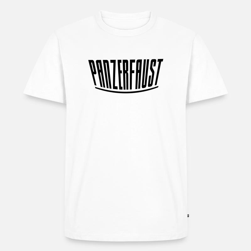 Panzerfaust - Männer Premium Bio T-Shirt - Weiß