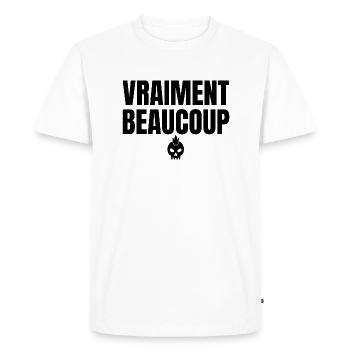 vraiment beaucoup - T-shirt Premium bio Homme - blanc - Devant - Nico (187cm)