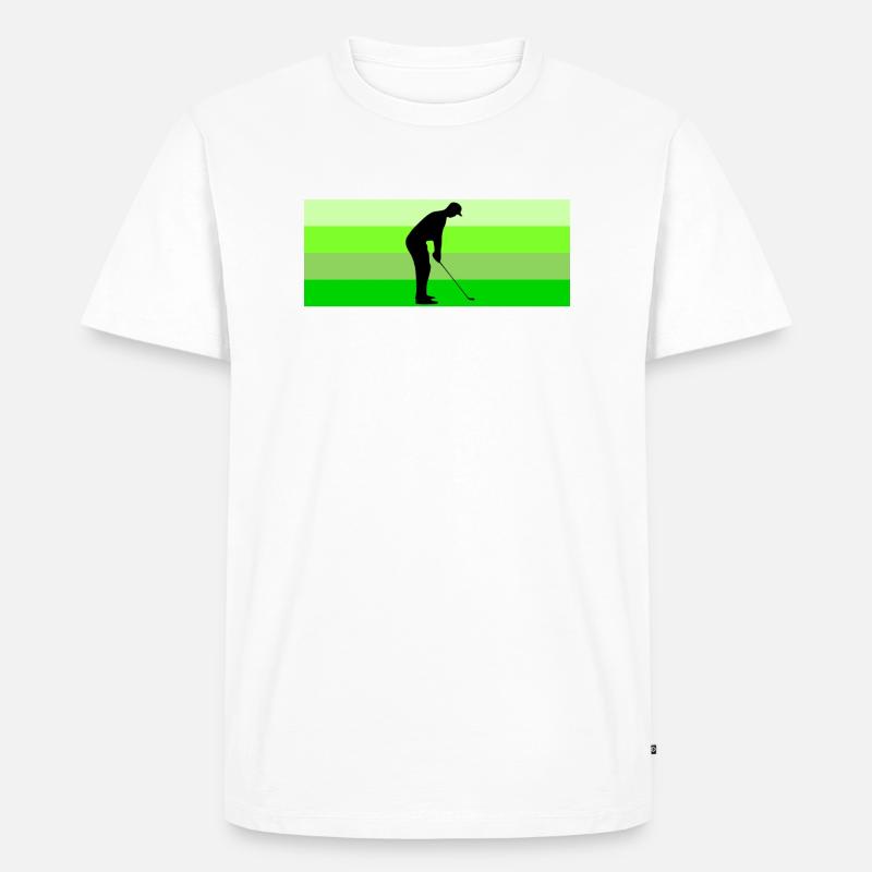 Rather be golfing - Men's Premium Organic T-Shirt - white