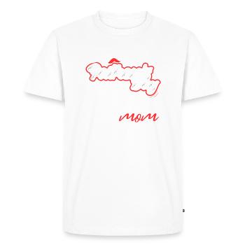 Happy Fathers Day From The Kid - Men's Premium Organic T-Shirt - white - Front - Nico (187cm)