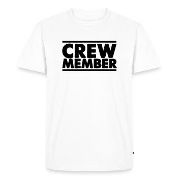 Membre d’équipage - T-shirt Premium bio Homme - blanc - Devant - Nico (187cm)