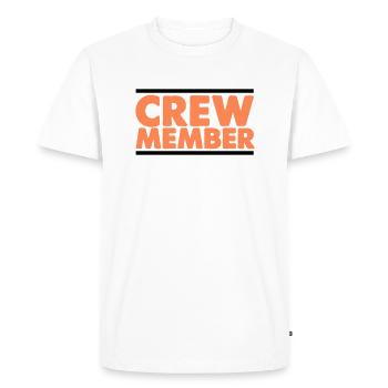 Membre d’équipage - T-shirt Premium bio Homme - blanc - Devant - Nico (187cm)
