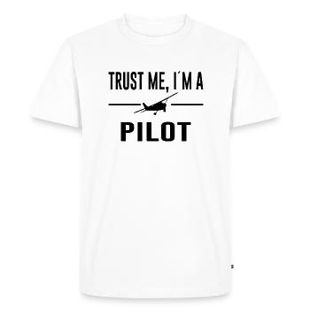Dictons de pilote d’avion - T-shirt Premium bio Homme - blanc - Devant - Nico (187cm)