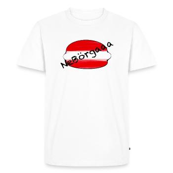 Nebörgaaaa - T-shirt Premium bio Homme - blanc - Devant - Nico (187cm)