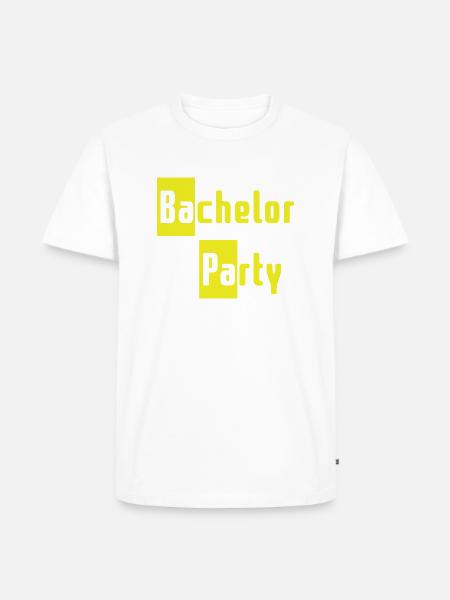 Bachelor Party - Männer Premium Bio T-Shirt - Weiß
