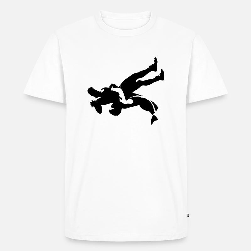 Ringer - Männer Premium Bio T-Shirt - Weiß