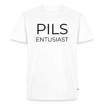 Passionné de Pils - T-shirt Premium bio Homme - blanc - Devant - Nico (187cm)