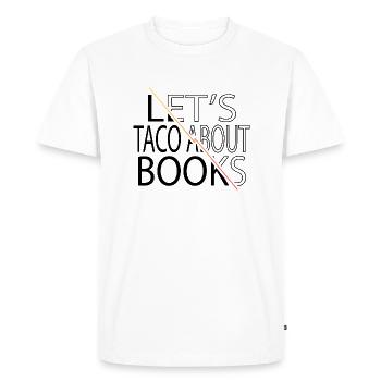 Animal Frequent Readers Geek Book Nerd School - Men's Premium Organic T-Shirt - white - Front - Nico (187cm)