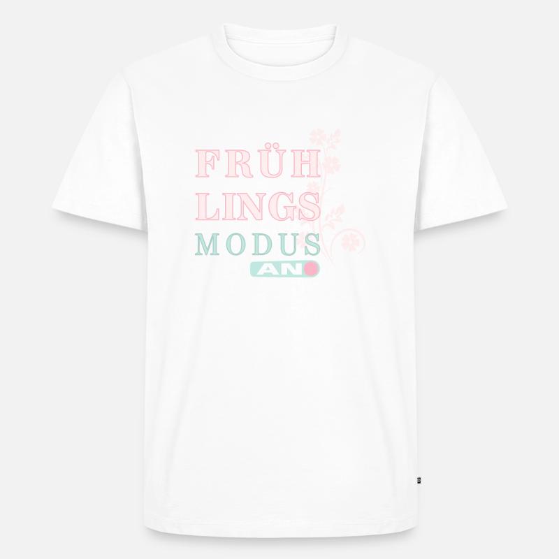 Frühlingszeit - Der Frühling ist da! - Männer Premium Bio T-Shirt - Weiß