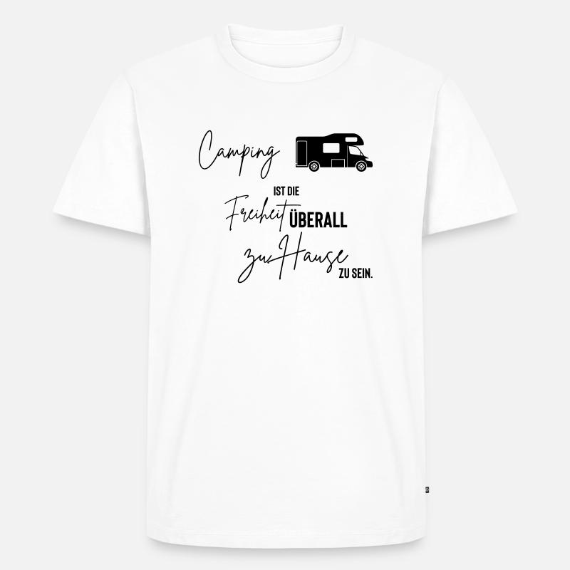 camping - Männer Premium Bio T-Shirt - Weiß