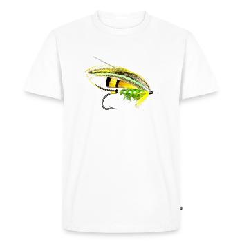 Green Highlander - Men's Premium Organic T-Shirt - white - Front - Nico (187cm)