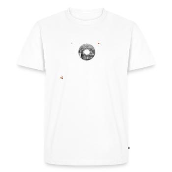 Photographe Réticule - T-shirt Premium bio Homme - blanc - Devant - Nico (187cm)