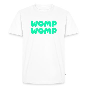 Womp Womp Vert - T-shirt Premium bio Homme - blanc - Devant - Nico (187cm)