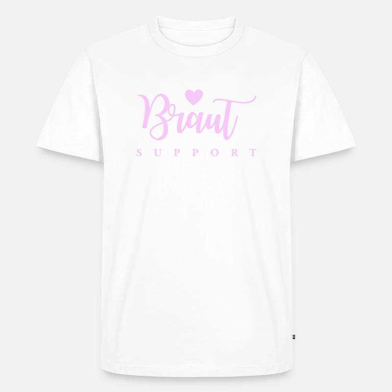 Bride Support - Men's Premium Organic T-Shirt - white